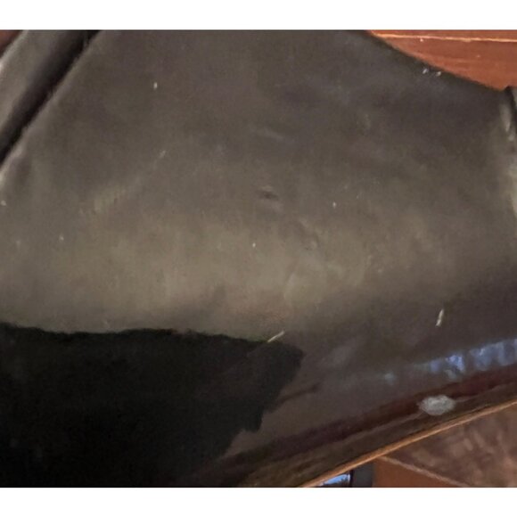 Taryn Rose women's black patent leather slip on, open toe sandals, 6.5M - Picture 9 of 9